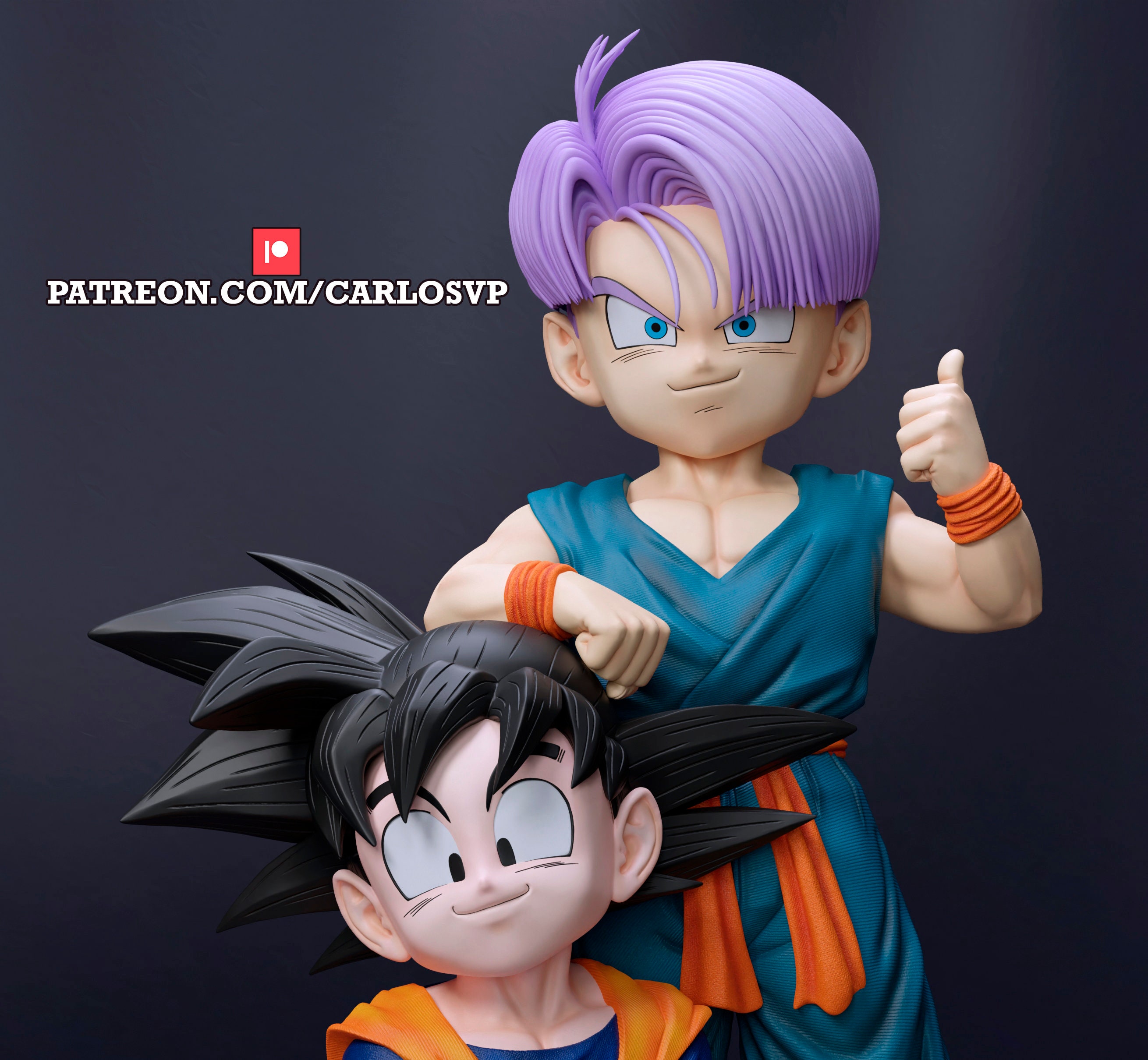 Dragon Ball Goten & Trunks Diorama Figurine - 1/6 Scale