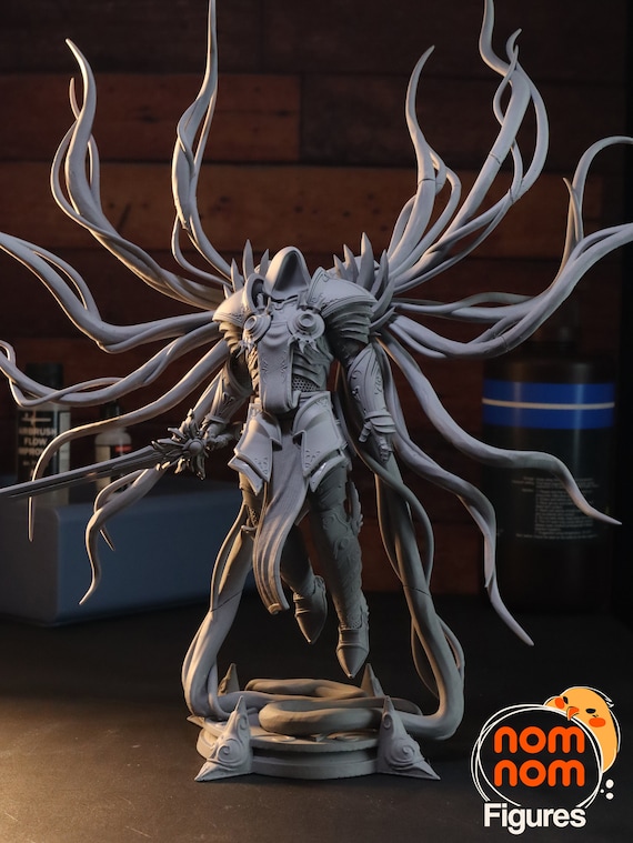 Tyrael Figurine - Diablo - 3D Printed Resin (paintable