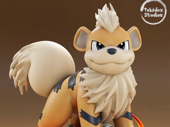 Peluche Pokémon Caninos / Growlithe ≃ 20 Cm - All Star Collection