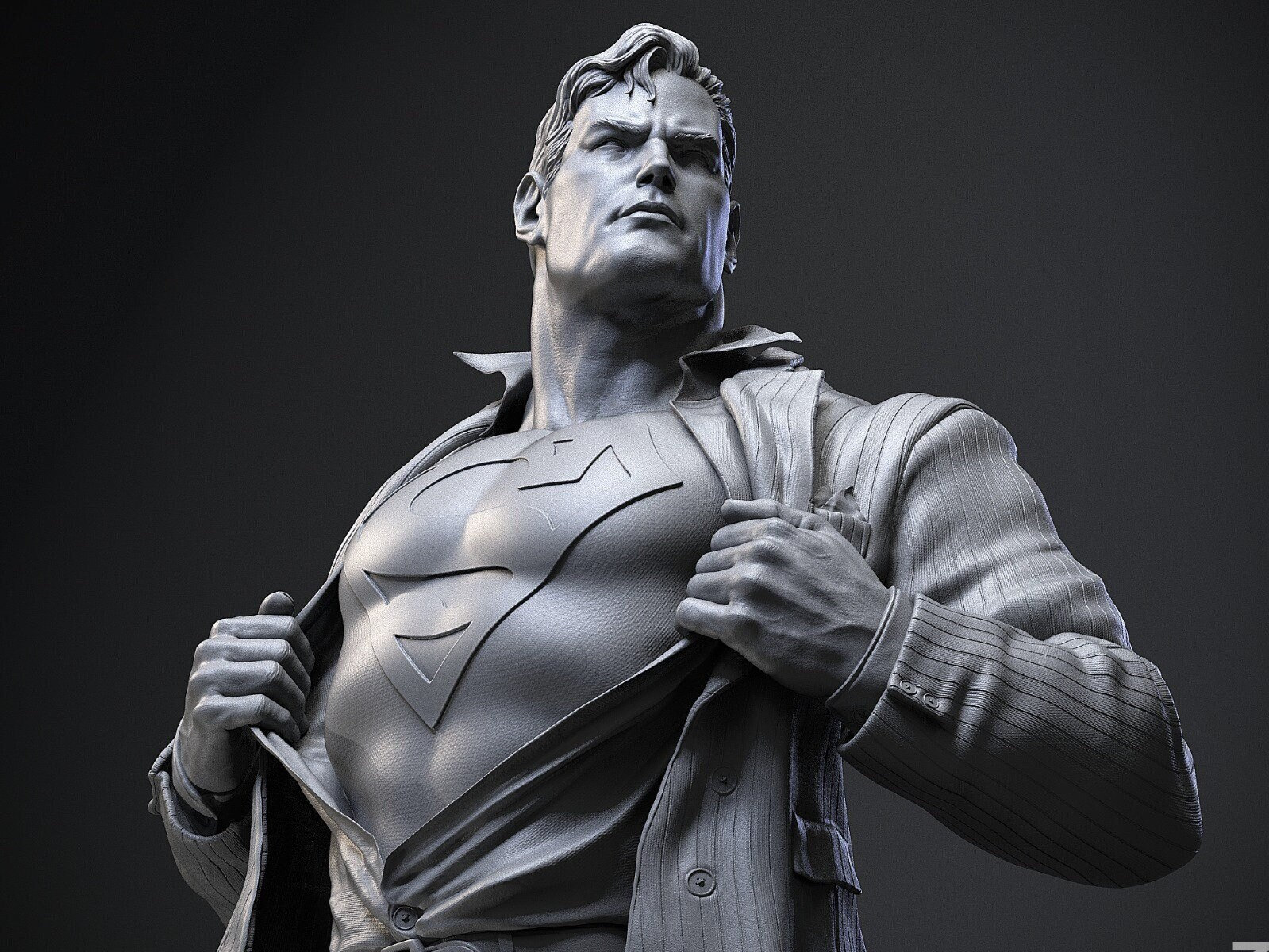 Superman Clark Kent Figure – 3D Printed Detailed Resin Paintable