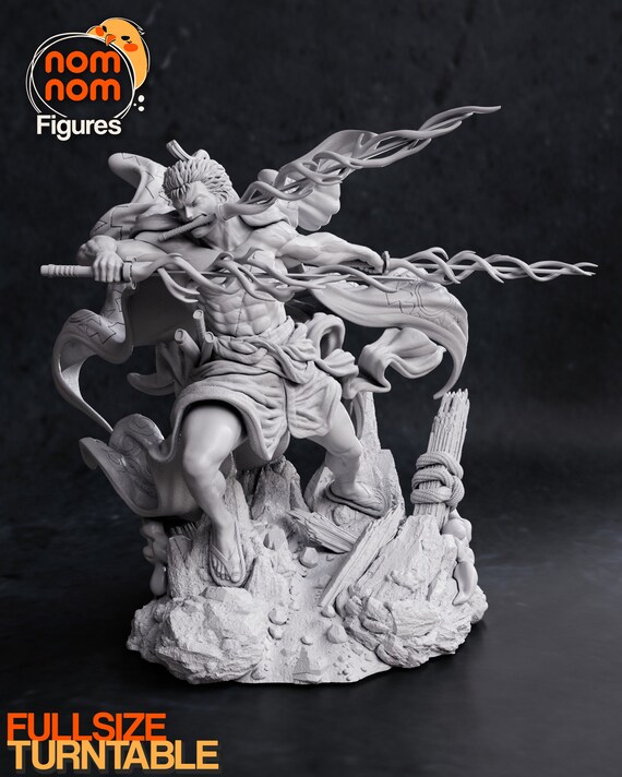 Figurine Roronoa Zoro - One Piece Arc Wano - Statuette 42 Cm - Collection Manga