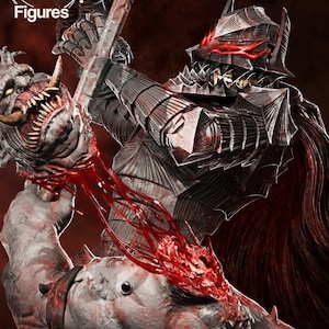 Sculpture of Guts from Berserk - 349 mm unpainted and unassembled 3D kit - Nomnom model