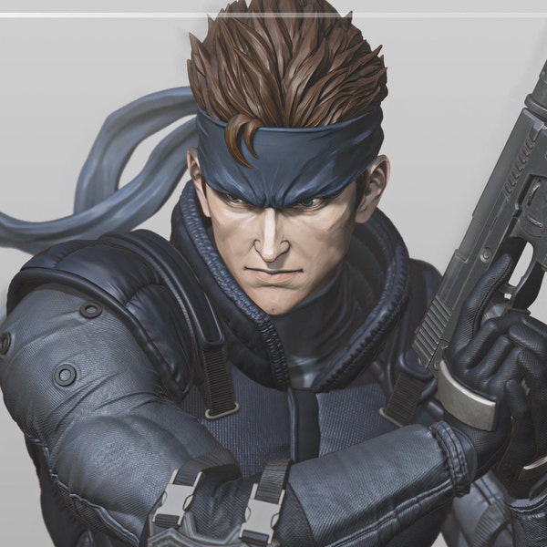 Solid Snake from Metal Gear Solid 1 - 191mm 3d printed kit (nomnom model)