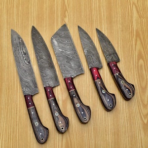 Damascus Chef set of 5 Pieces