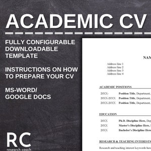 Akademischer Lebenslauf (Curriculum Vitae)