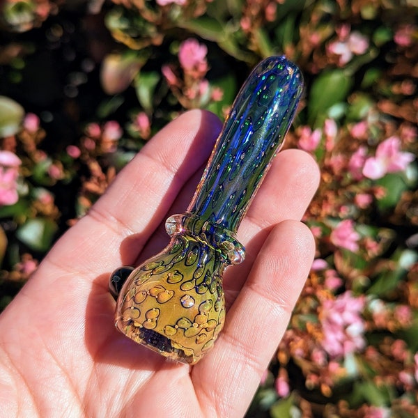 Fumed Chillum Glass pipe/ Glass Pipes/ Pipe/ Pipes
