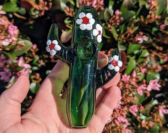 Cactus Floral Glass pipe/ Glass Pipes/ Pipe/ Pipes