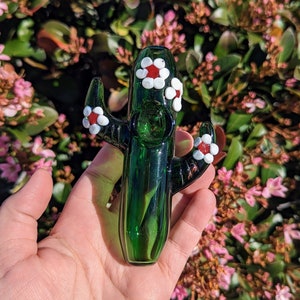 Cactus Floral Glass pipe/ Glass Pipes/ Pipe/ Pipes