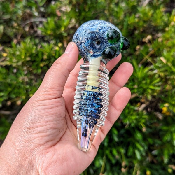 Blue Glass pipe/ Glass Pipes/ Pipe/ Pipes