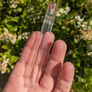 Fumed Chillum Glass pipe/ Glass Pipes/ Pipe/ Pipes