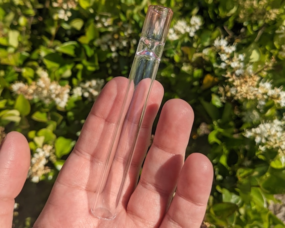 Fumed Chillum Glass pipe/ Glass Pipes/ Pipe/ Pipes