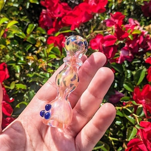 Fumed Chillum Glass pipe/ Glass Pipes/ Pipe/ Pipes