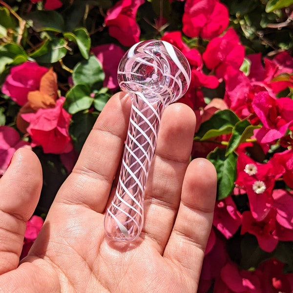 Pink Glass pipe/ Glass Pipes/ Pipe/ Pipes