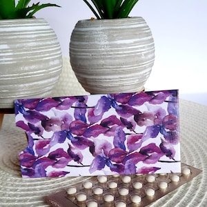 Porta pillole blister "Fiore viola"