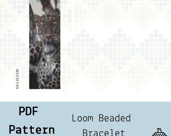 Cheetah Bracelet Seed Bead Pattern • Peyote Stitch PDF (Digital Download)