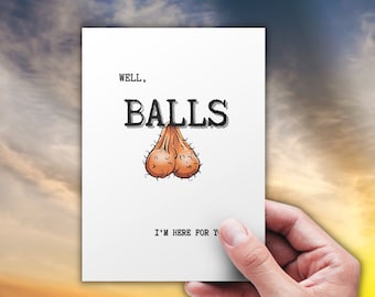 Drôle de carte de vœux pour le cancer des testicules - TÉLÉCHARGEMENT INSTANTANÉ!