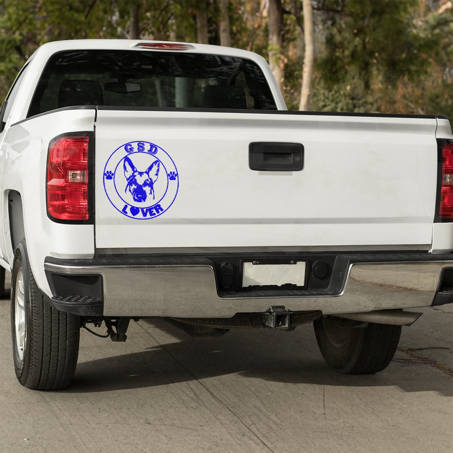 Gsd Sticker GSD German Shepherd Dog Lover Vinyl Decal, Waterproof Car Window ...