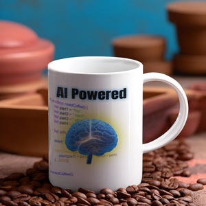 AI Powered Coffee Mug, Funny Programmer Coding Gift image 6