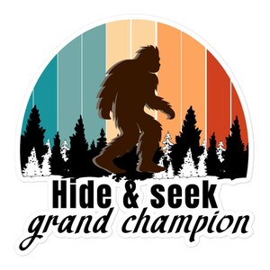 Bigfoot sticker, funny stickers, die cut stickers, water resistant stickers, laminated stickers, laptop stickers, guitar stickers
