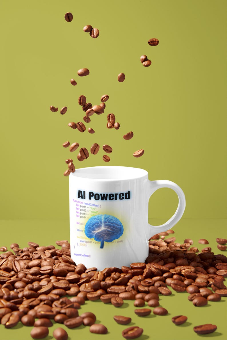 AI Powered Coffee Mug, Funny Programmer Coding Gift image 7