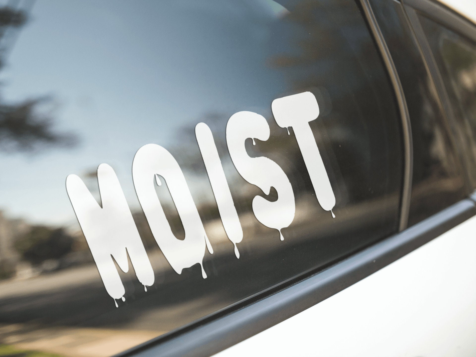 Moist Vinyl Decal – Funny Car Window Sticker, Uv-resistant Waterproof ...