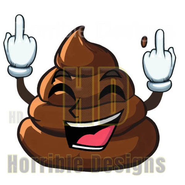 Happy Poop emoji - Digital Download, svg, eps, png, pdf, whale, marine, sticker, sublimination, DTF, DTG, T-Shirt, Mug, Tumbler, Coaster