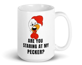Are you staring at my pecker mug ,stocking stuffer, boss gift, coworker gift, office party, gift for mom, gift for dad, funny coffee mug