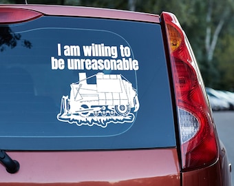 I am bereit to be unvernünftiger Aufkleber Killdozer,Liberty, Libertarier, Voluntarismus, Verfassung, 4.7
