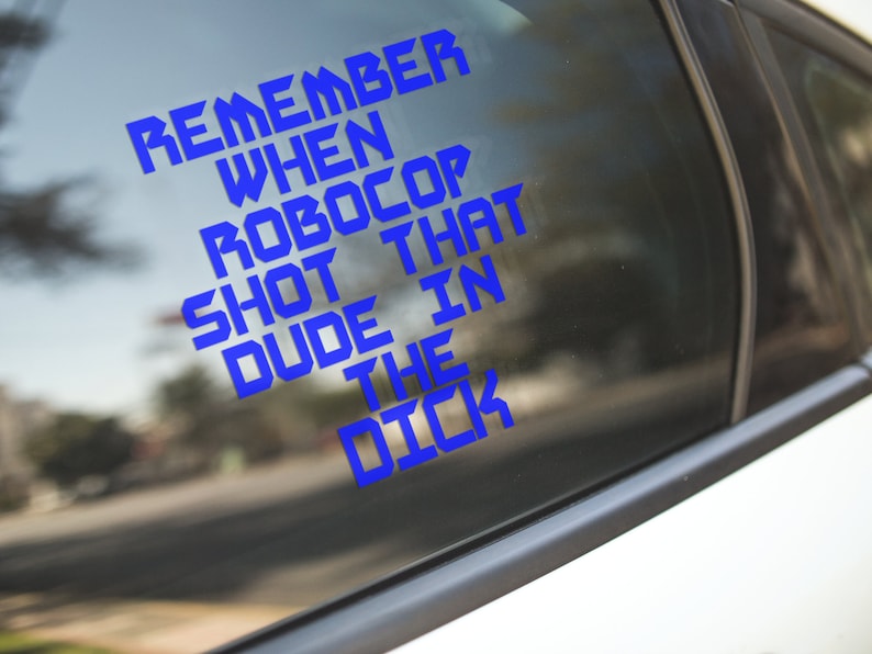 Robocop Quote Vinyl Sticker - Funny 80s Movie Decal - Etsy