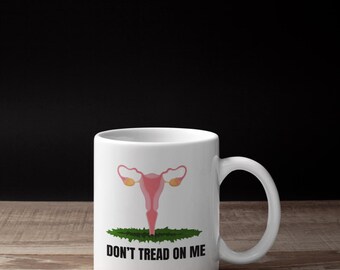 „Don't tread on me“-Tasse (weiß, glänzend), ideal als kleines Geschenk für Frauen, Muttertagsgeschenk, Geschenk für Kollegen, Arbeitstasse, schneller Versand