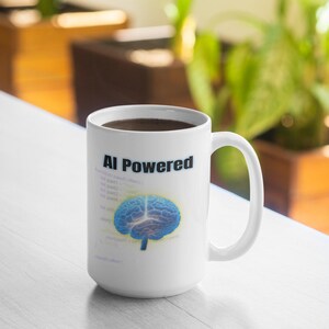 AI Powered Coffee Mug, Funny Programmer Coding Gift image 10