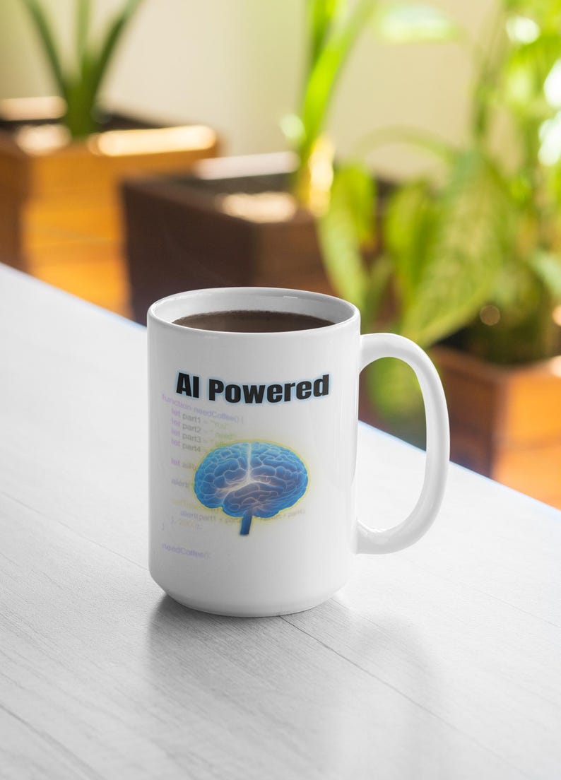 AI Powered Coffee Mug, Funny Programmer Coding Gift image 10