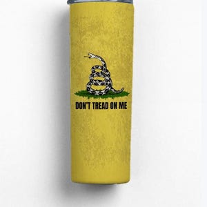 Don't tread on me 20 ounce tumbler,libertarian, gadsden snake, gadsden, freedom tumbler,tumbler gift,Adult Travel Cup,free shippping,gift