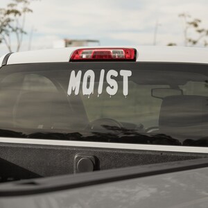 Moist Vinyl decal- Funny sticker, car décor, car accessory, decor, funny gift, sticker, decal, window sticker, Car Sticker, Funny