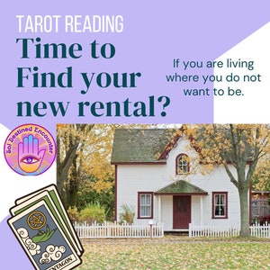 Tarot lesen, Zeit sich eine neue Wohnung zu suchen? Bleiben oder gehen? Wie wird der neue Ort sein?