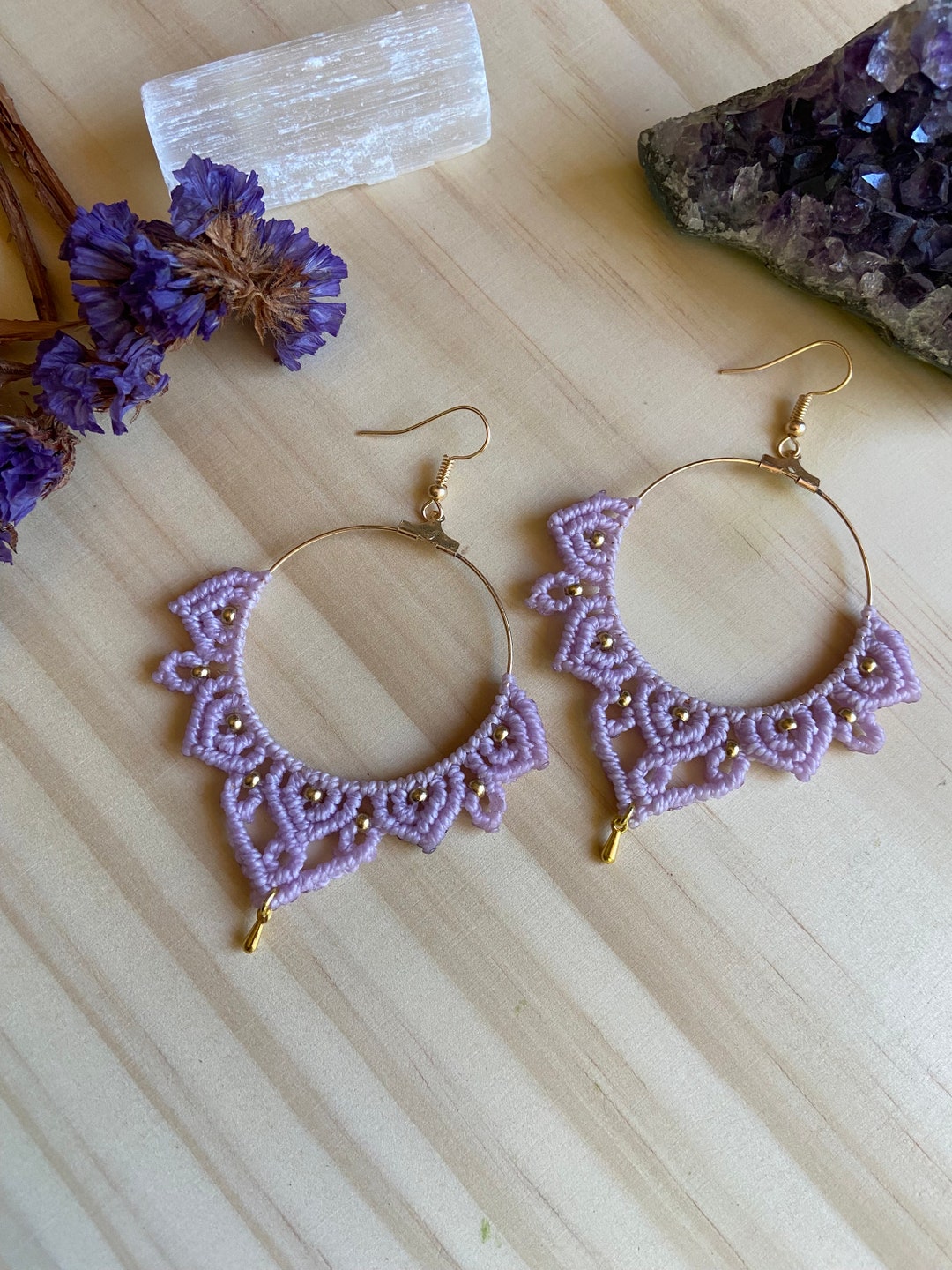 Orecchini Boho Fiore Mandala - Pendenti Etnici Tribali A Cerchio Per Donne E Ragazze, Gioielli Regalo