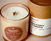 Tomato Leaf & Red Wine Scented Candle: Music Inspired, 8 oz Coconut-Soy Wax