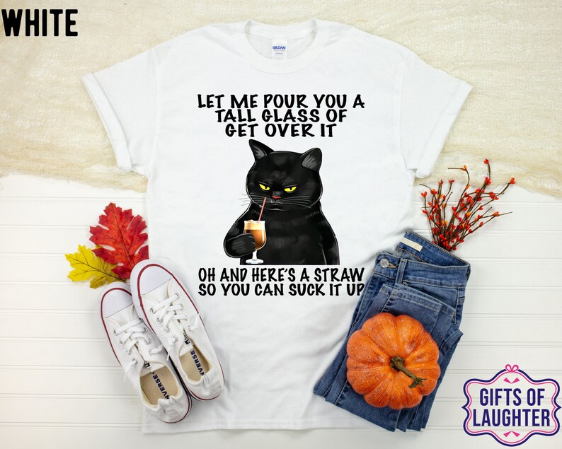 Black Cat Black Cat Shirt Cat Tshirt Cat Shirt Snarky Tee Etsy