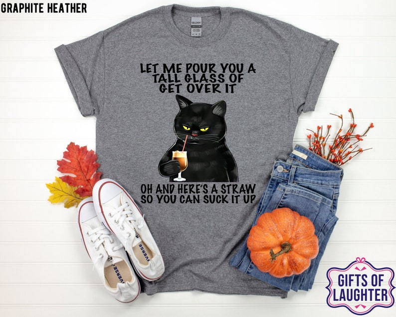Black Cat Black Cat Shirt Cat Tshirt Cat Shirt Snarky Tee Etsy