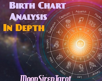 IN DEPTH ASTROLOGY Natal Chart Reading Custom Made!!