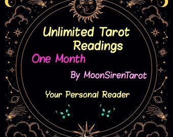 UNLIMITED TAROT Readings for one Month  Your personal tarot reader Same Hour