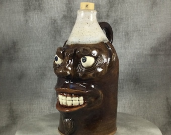 Face jug, Southern Folk Art, ugly jug, sculpture