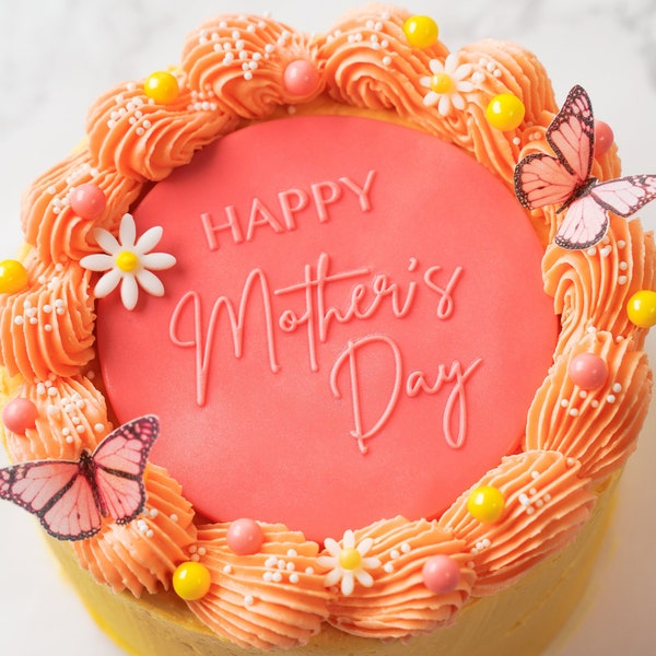 Happy Mother's Day Acrylic Cookie Fondant Embosser