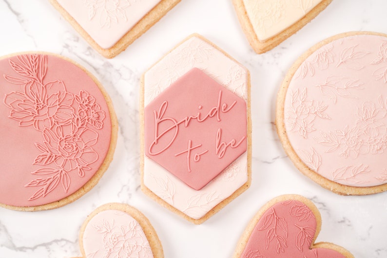 Bride to Be Acrylic Cookie Fondant Embosser Etsy