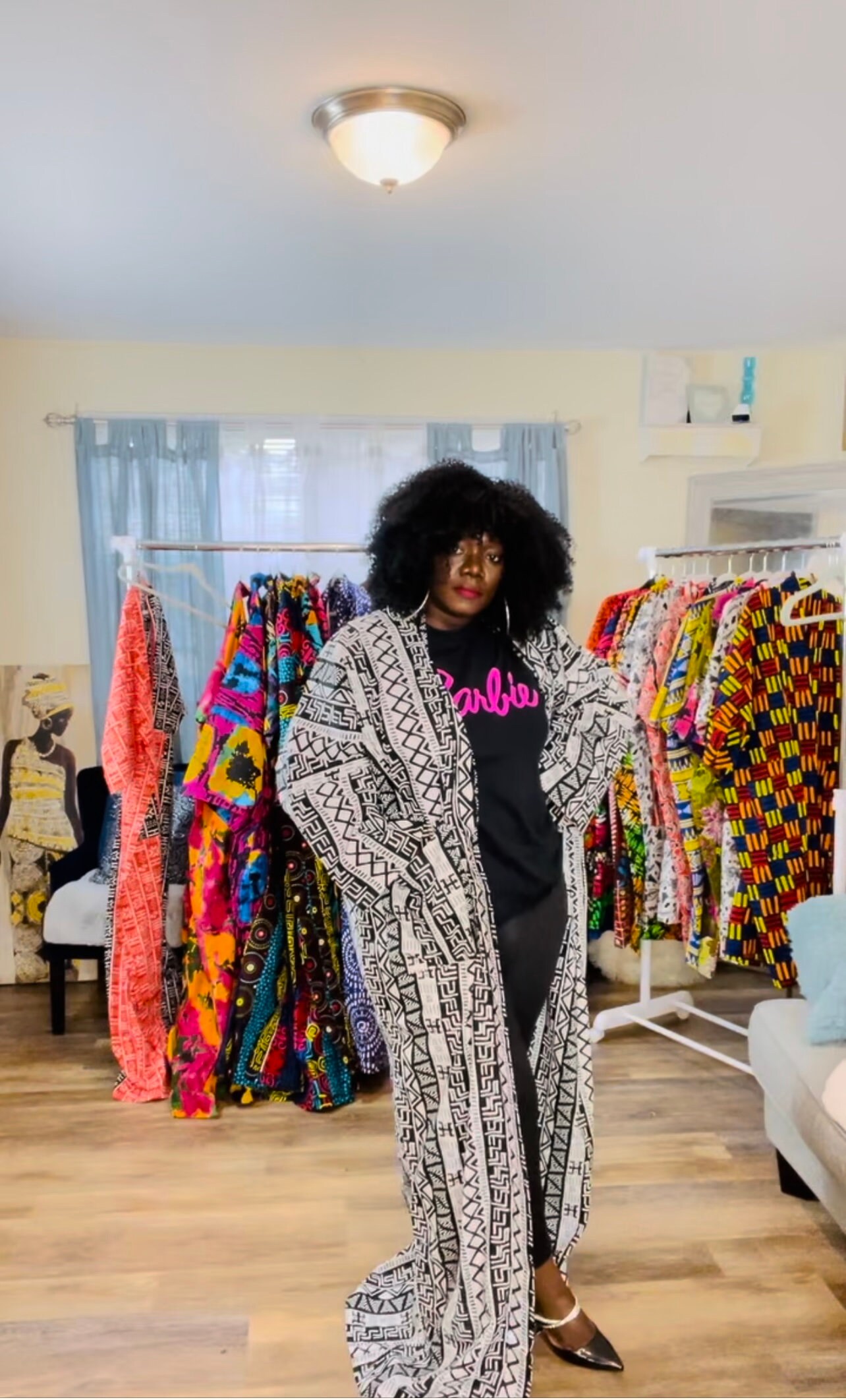 Nebo - African print Kimono