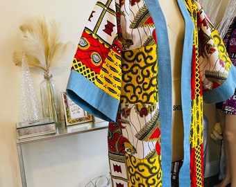 African print kimono/ Ankara kimono