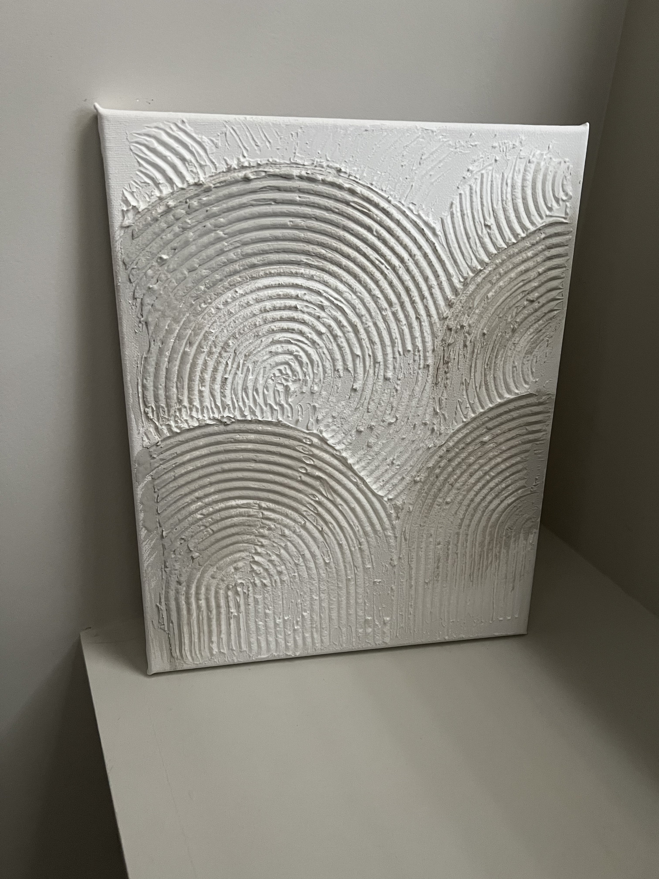 Textured Spackle Wall Art Plaster Art 11x14 Wall Decor Etsy