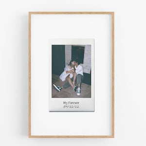 Custom Instant Film Print with Personalized Message | Anniversary Gift | Gift for girlfriend | Couples gift | personalized poster