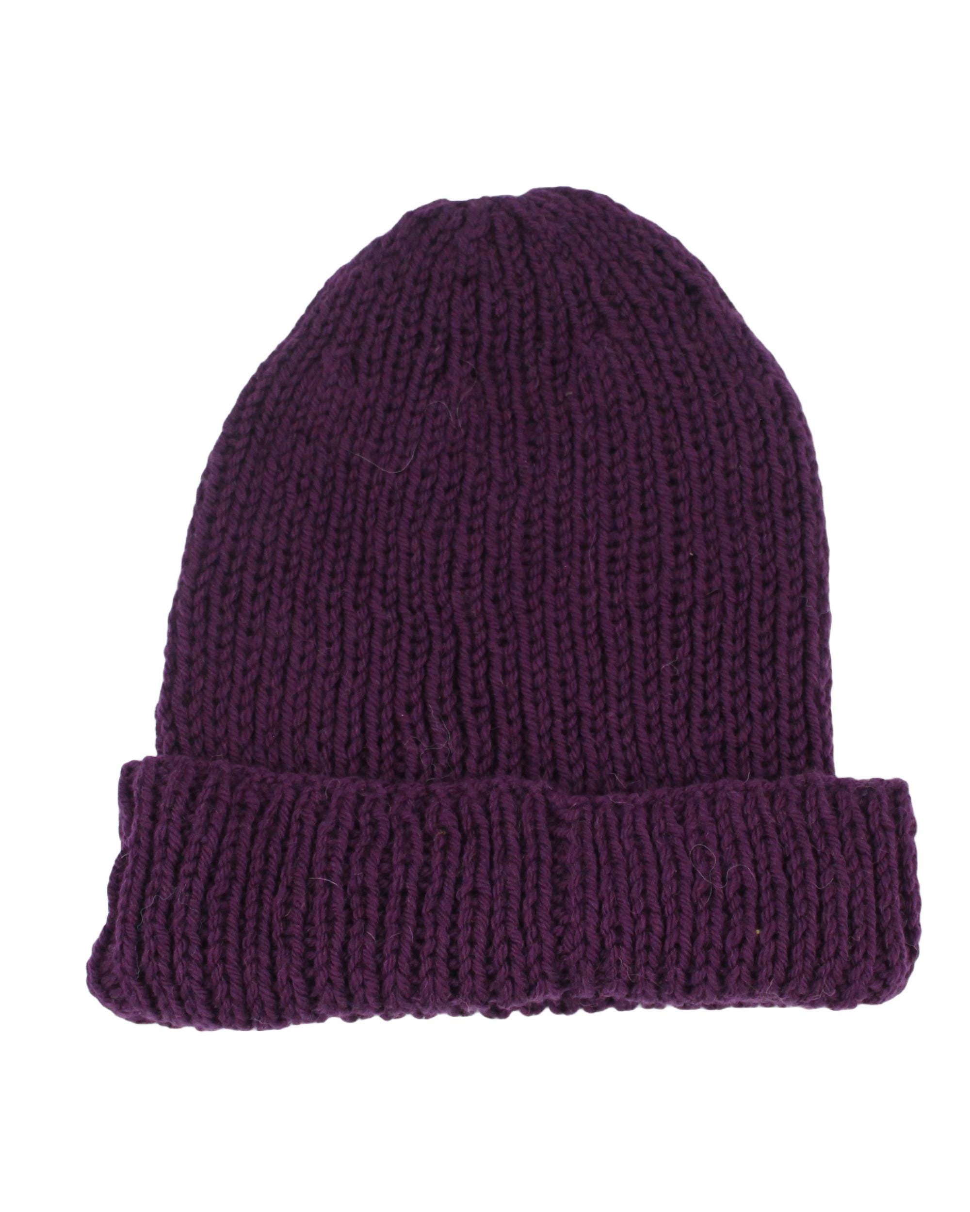 L\'Envers Handmade Ribbed Knit Beanie – NWT Handmade Hand Knit Superwash Wool Ribbed Knit Beanie Hat - Etsy main image 3