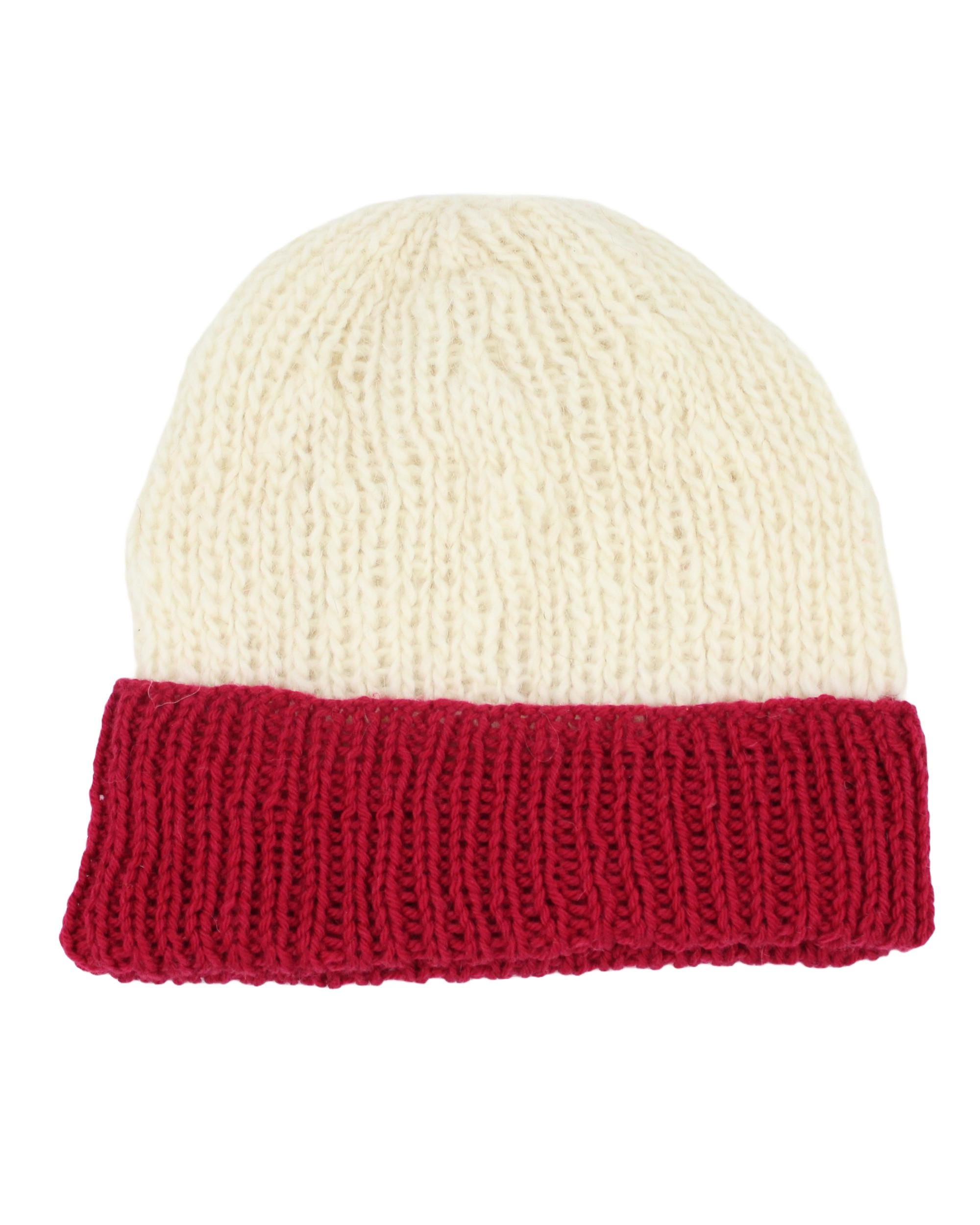 Handmade Hand Knit Superwash Wool Ribbed Knit Beanie Hat - Etsy display picture 2